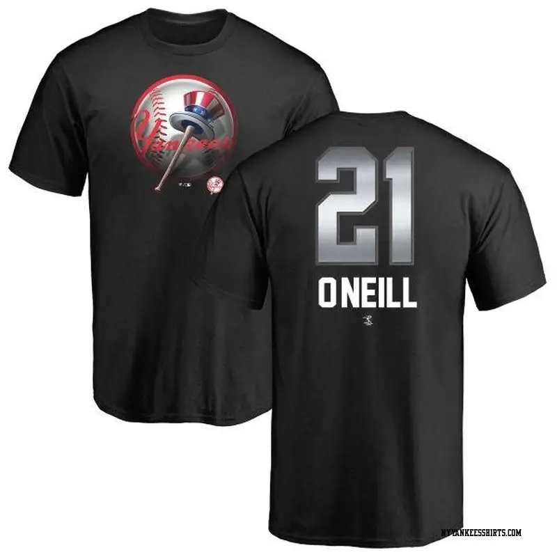 Men's New York Yankees ＃21 Paul O'Neill Navy Backer T-Shirt