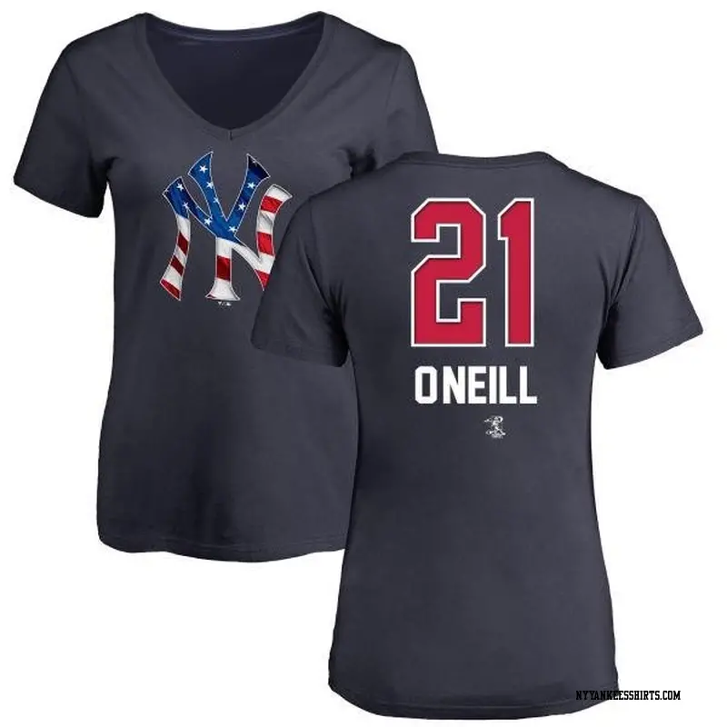 ウェア NEWYORK YANKEES Paul O'Neill SHIRTS Paul O'Neill New York Yankees Men's Gray RBI T-Shirt - Heathered