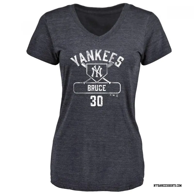 Women's New York Yankees ＃30 Jay Bruce Navy Branded Base Runner T-Shirt