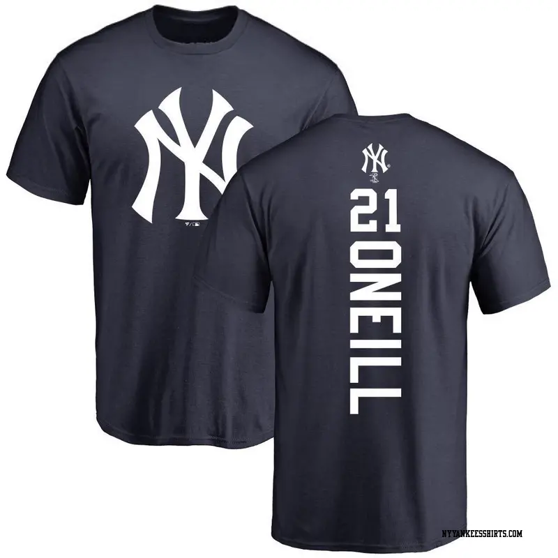 Youth New York Yankees ＃21 Paul O'Neill Navy Backer T-Shirt