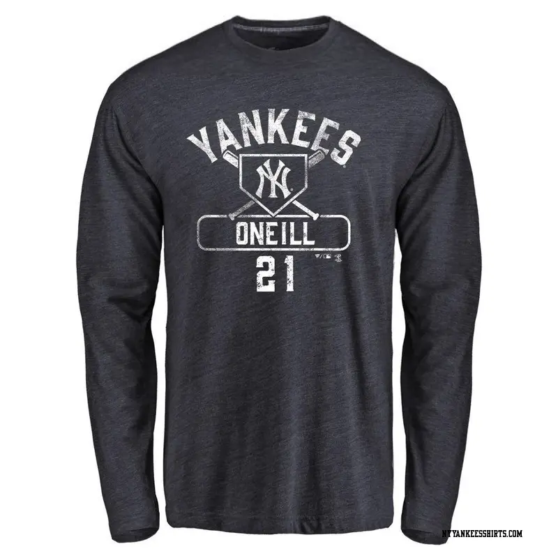 ウェア NEWYORK YANKEES Paul O'Neill SHIRTS New York Yankees Paul O'Neill Majestic Navy Throwback Shirt